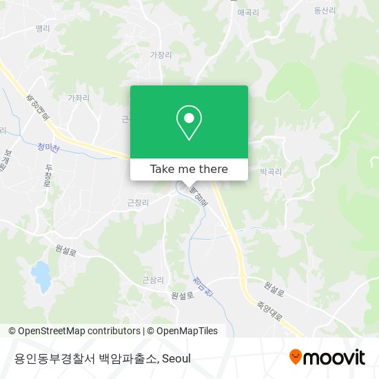 용인동부경찰서 백암파출소 map