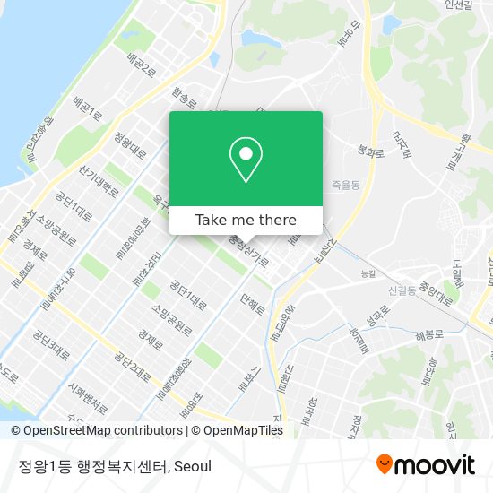 정왕1동 행정복지센터 map