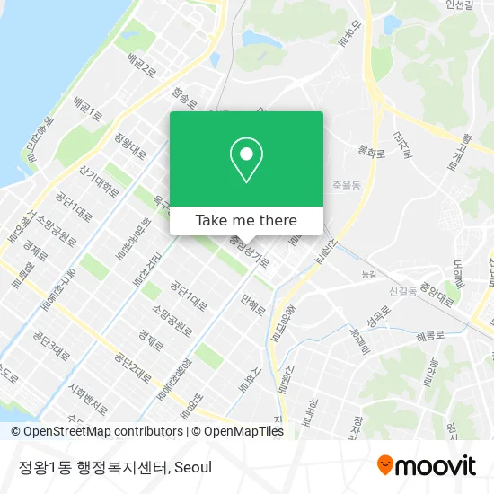 정왕1동 행정복지센터 map
