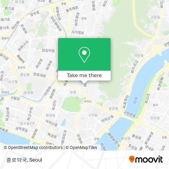 종로약국 map