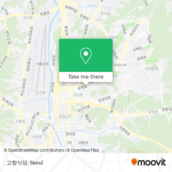고향식당 map