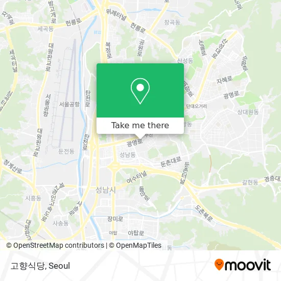 고향식당 map