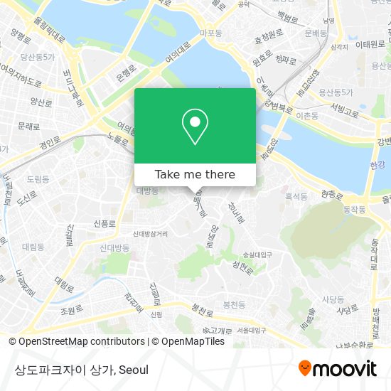 상도파크자이 상가 map