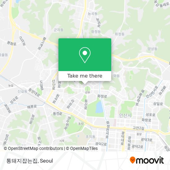 통돼지잡는집 map