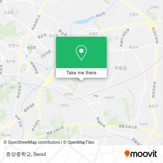 효양중학교 map