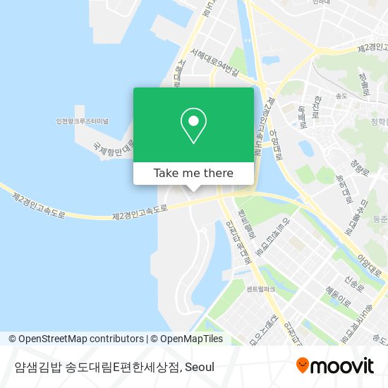 얌샘김밥 송도대림E편한세상점 map