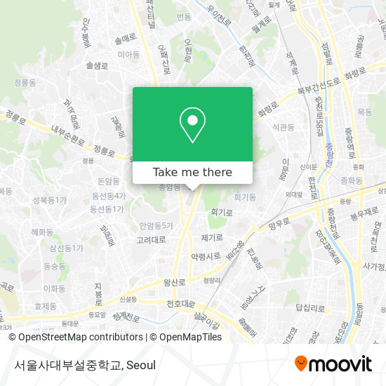 서울사대부설중학교 map