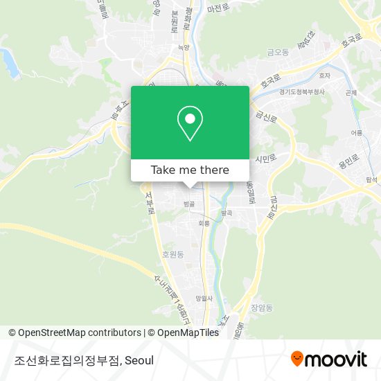 조선화로집의정부점 map