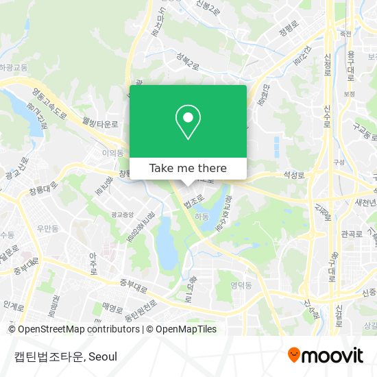 캡틴법조타운 map