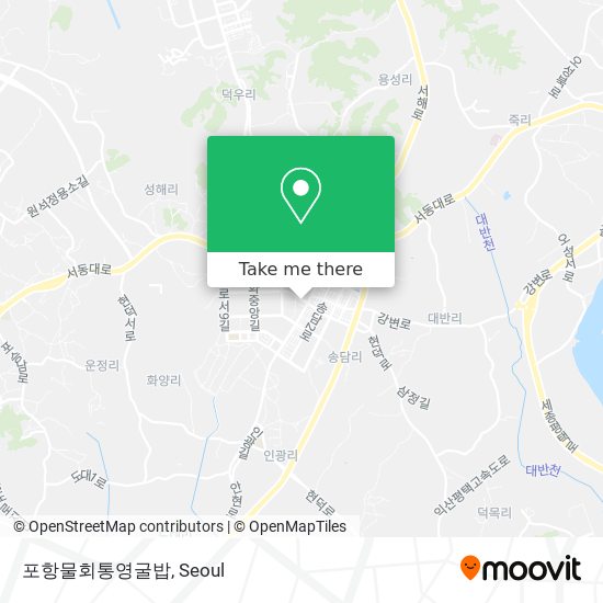 포항물회통영굴밥 map