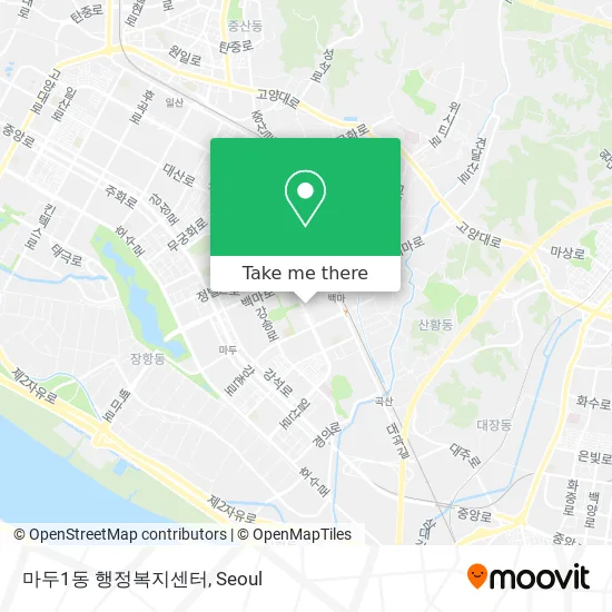 마두1동 행정복지센터 map