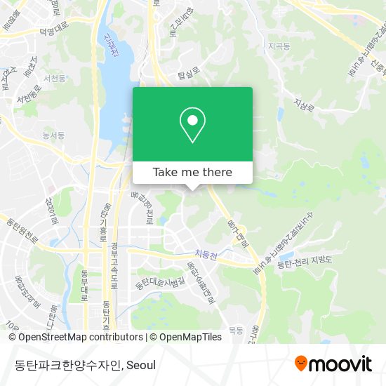 동탄파크한양수자인 map