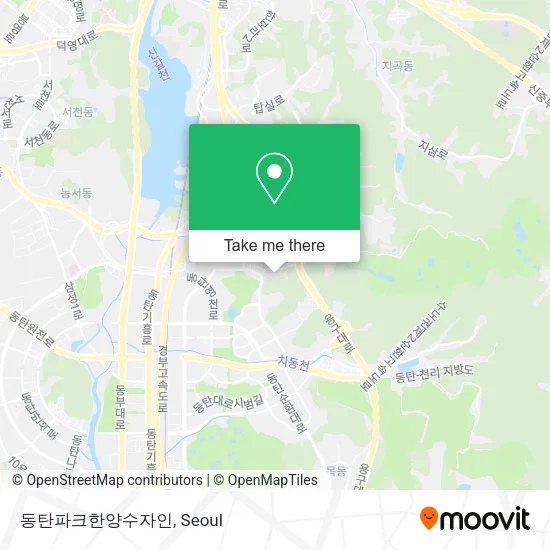 동탄파크한양수자인 map