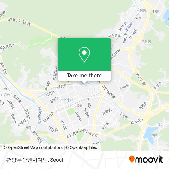 관양두산벤처다임 map