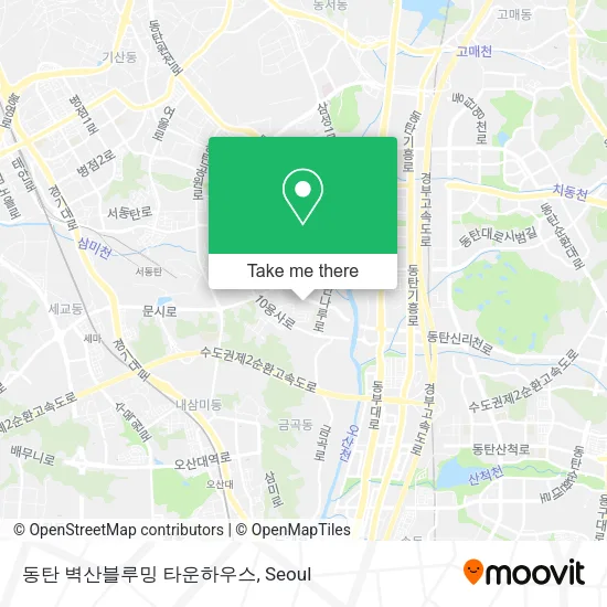 동탄 벽산블루밍 타운하우스 map