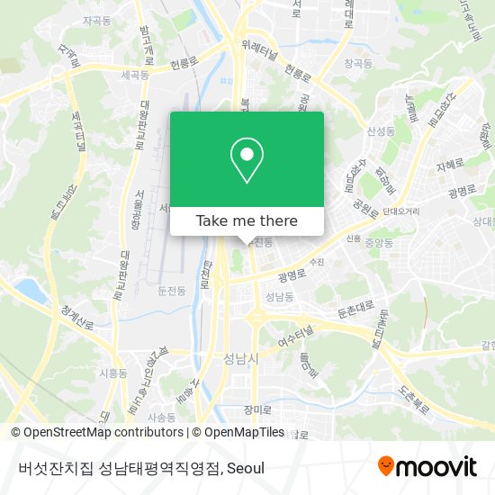 버섯잔치집 성남태평역직영점 map