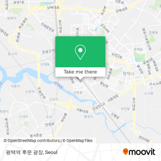 평택역 후문 광장 map
