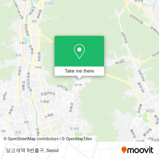 당고개역 5번출구 map