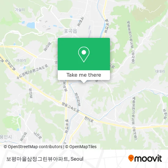 보평마을삼정그린뷰아파트 map