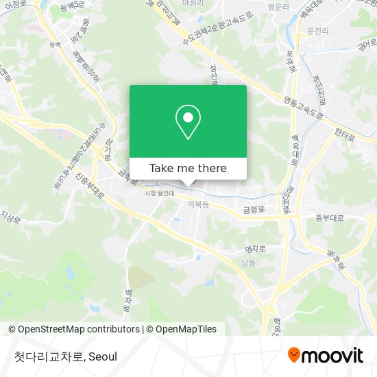 첫다리교차로 map
