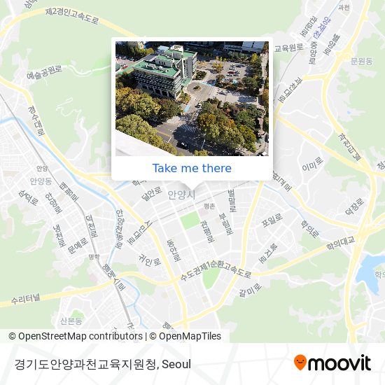 경기도안양과천교육지원청 map