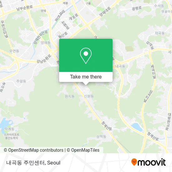 내곡동 주민센터 map