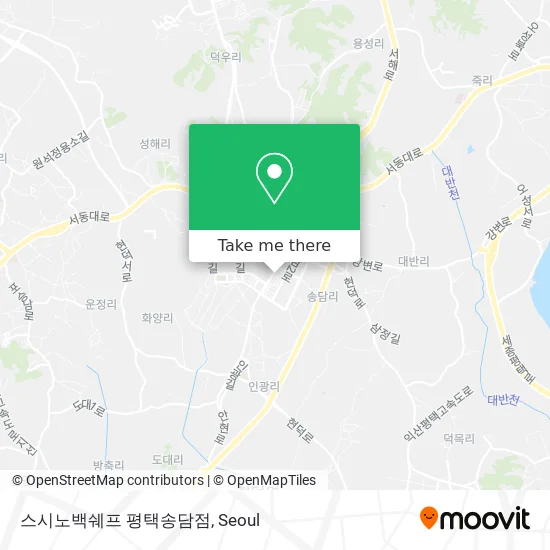 스시노백쉐프 평택송담점 map