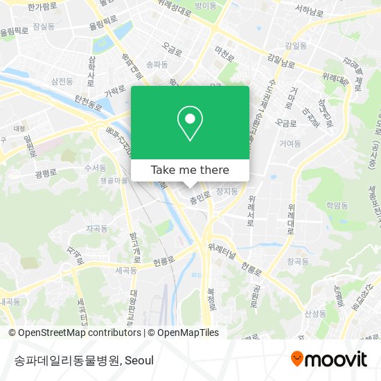송파데일리동물병원 map