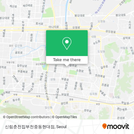 신림춘천집부천중동현대점 map