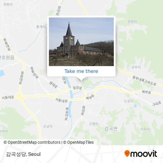 감곡성당 map