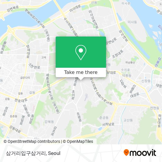 삼거리입구삼거리 map