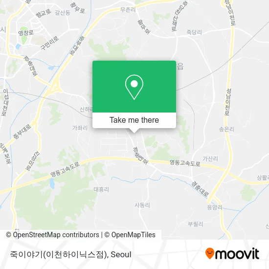 죽이야기(이천하이닉스점) map