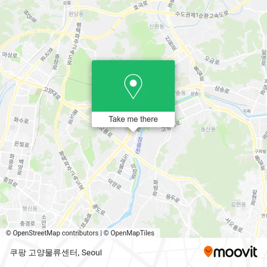 쿠팡 고양물류센터 map