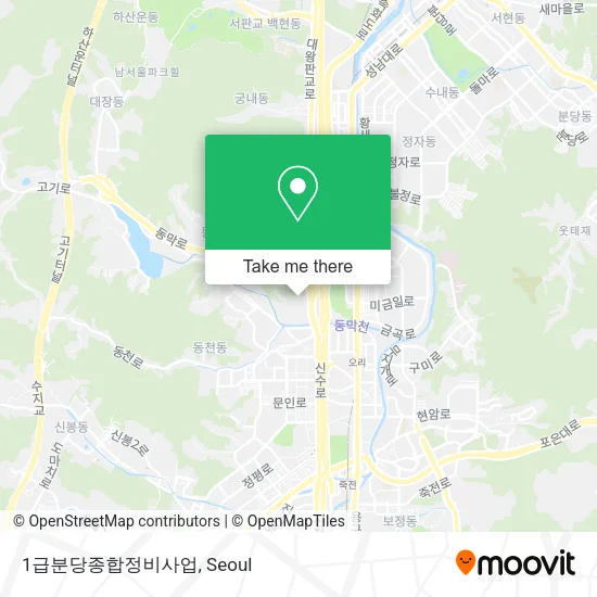 1급분당종합정비사업 map