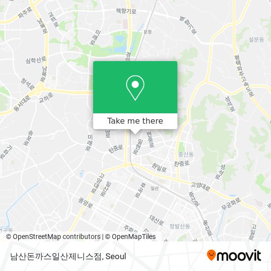 남산돈까스일산제니스점 map