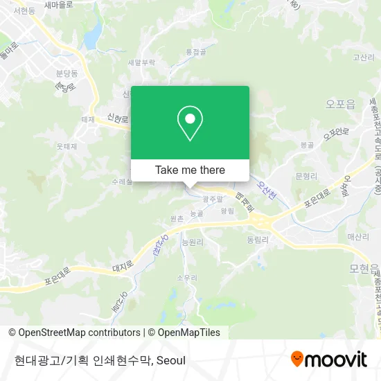 현대광고/기획 인쇄현수막 map
