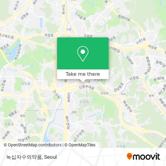 녹십자수의약품 map