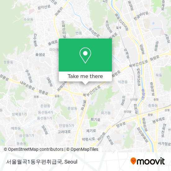 서울월곡1동우편취급국 map