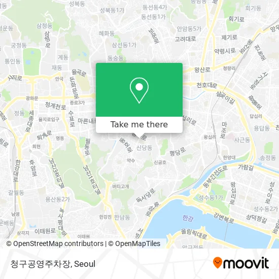 청구공영주차장 map