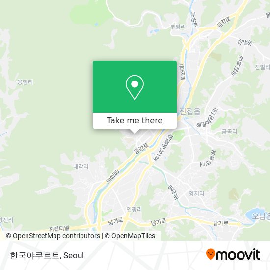 한국야쿠르트 map
