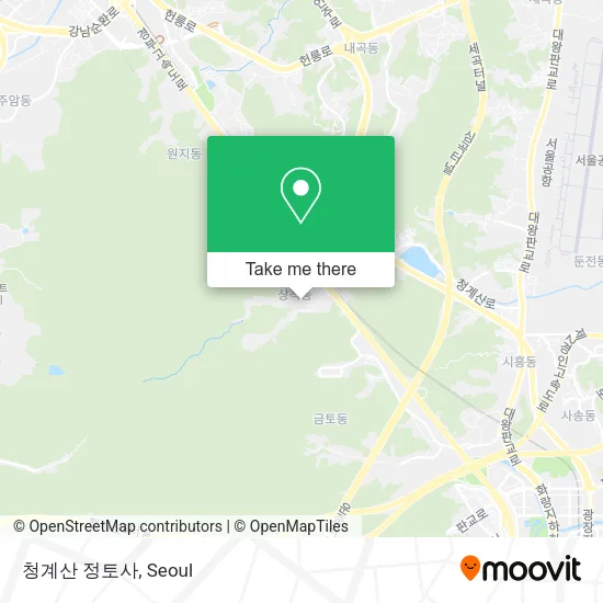 청계산 정토사 map