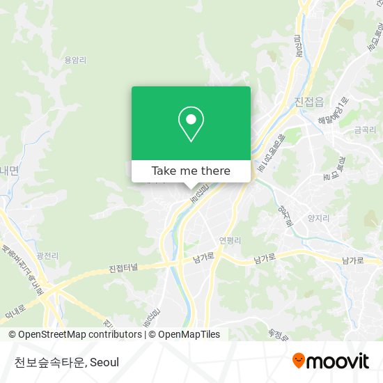 천보슾속타운 map