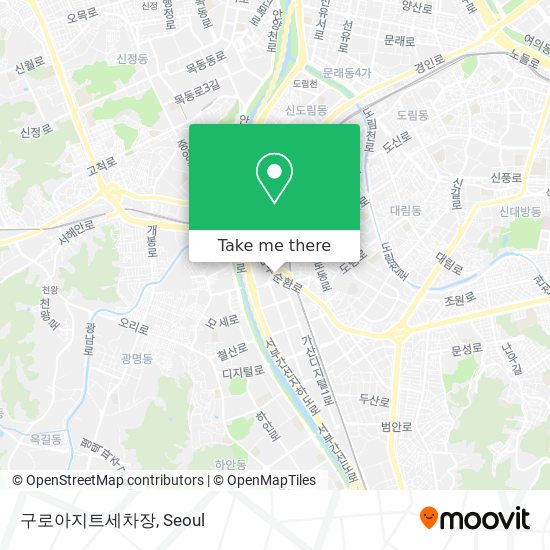 구로아지트세차장 map