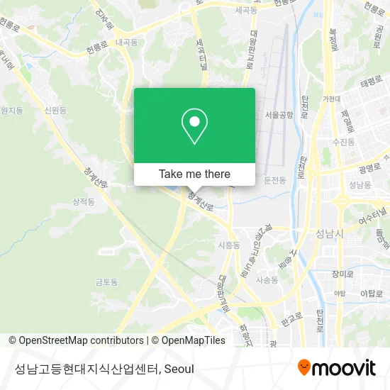 성남고등현대지식산업센터 map