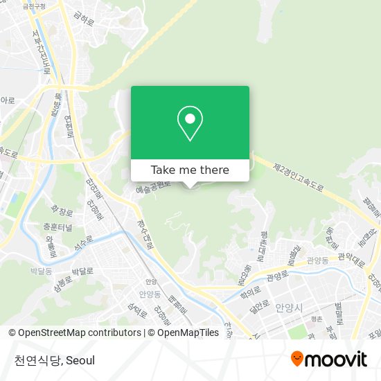 천연식당 map