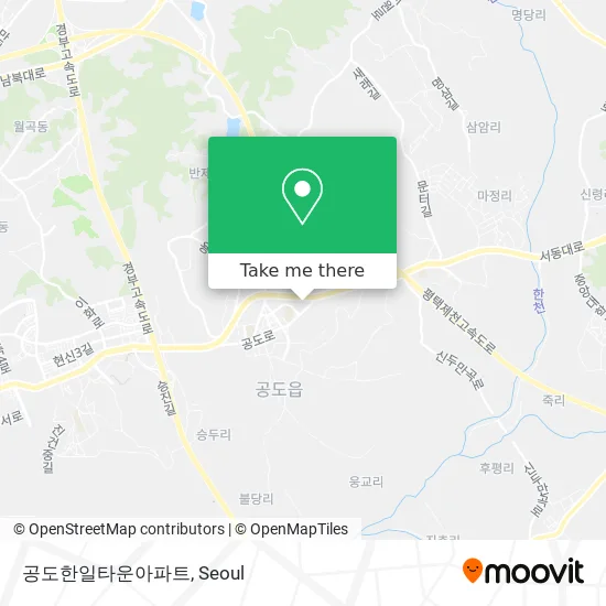공도한일타운아파트 map