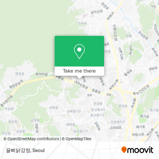 꿀삐닭강정 map