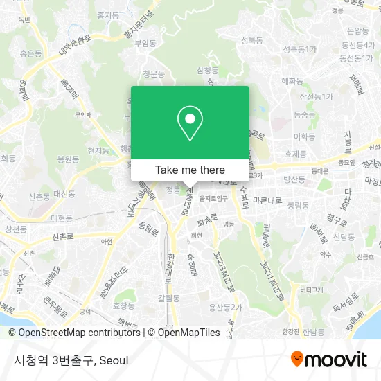 시청역 3번출구 map
