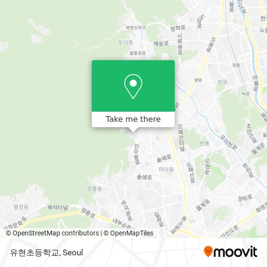 유현초등학교 map