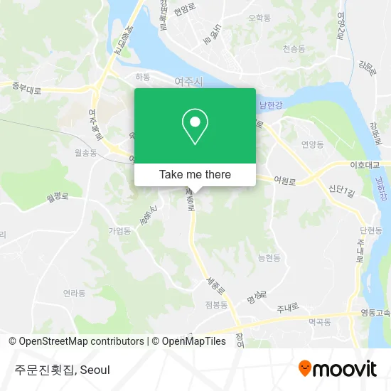 주문진횟집 map